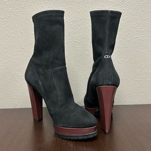 Christian Dior Suede Ankle Boots